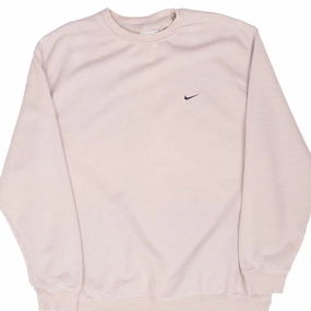 product casual elegance factor VINTAGE NIKE CLASSIC SWOOSH BEIGE SWEATSHIRT 2000S 2XL