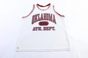 90's Oklahoma Athletic Dept. Basketball Jersey Crisp Details