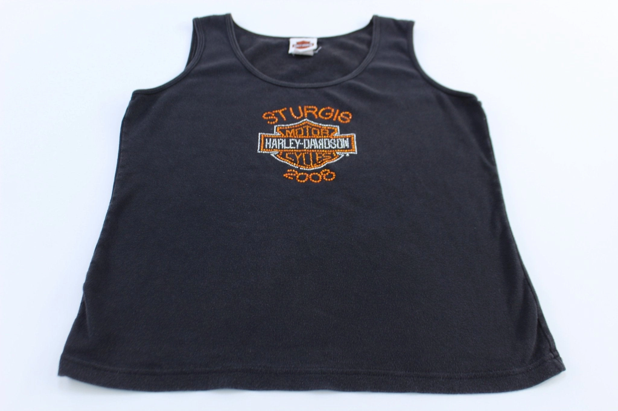 Irregularity Free Edging Breath Panel Women's Harley Davidson Motorcycles Black Hills Rally, SD Tank Top