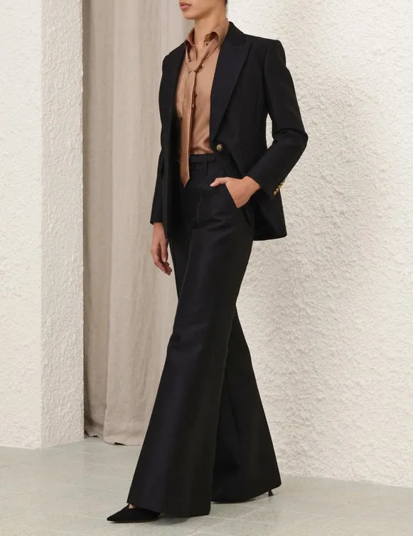 Hypnotic Tailored Jacket in Black Teflon Coated Fabric Honor