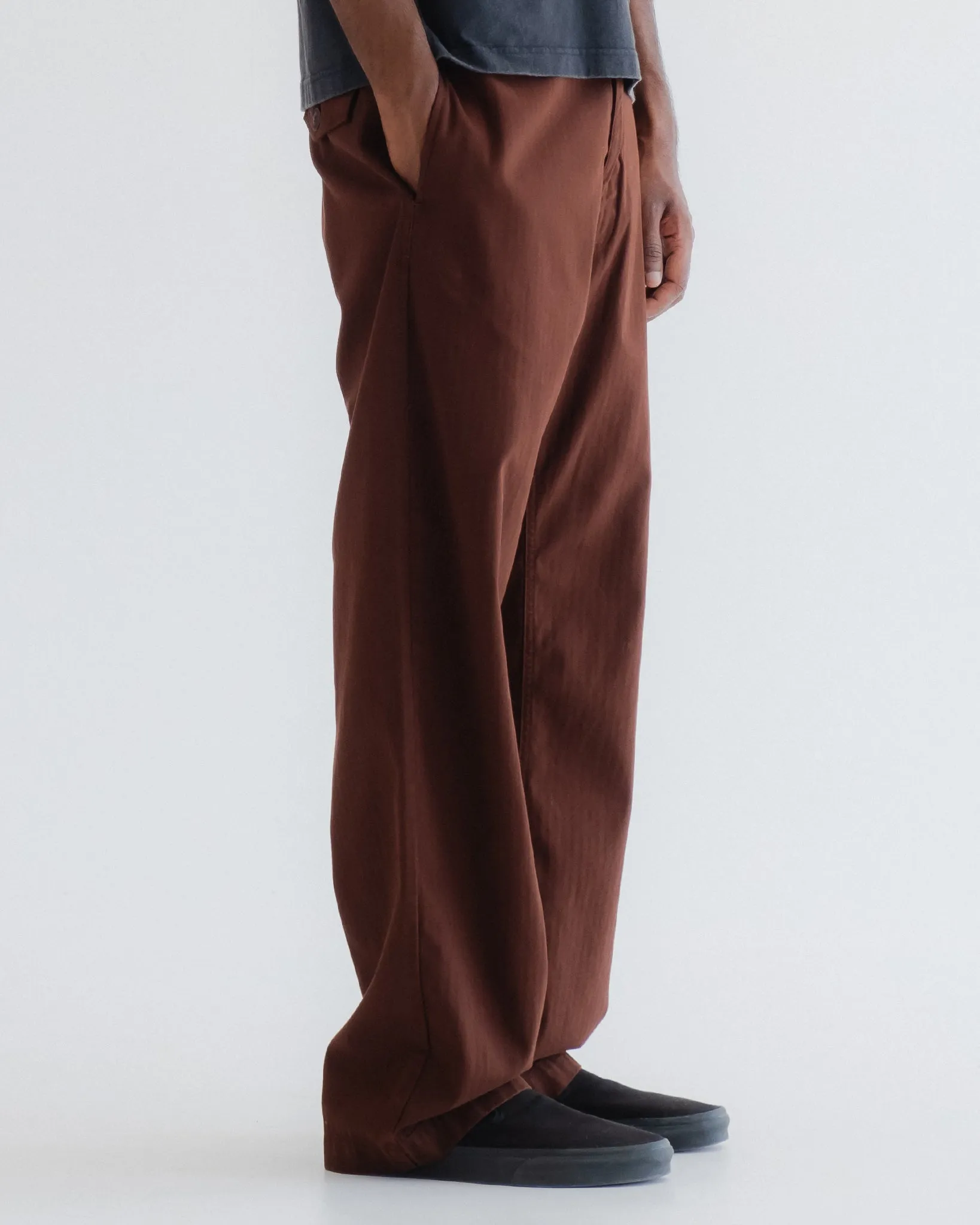 Frisco Chino Hbt Chocolate Flowy legs Chill Style