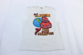 Tagless Label Design 1987 Bob Glidden 7 Time World Champion Graphic Tank Top