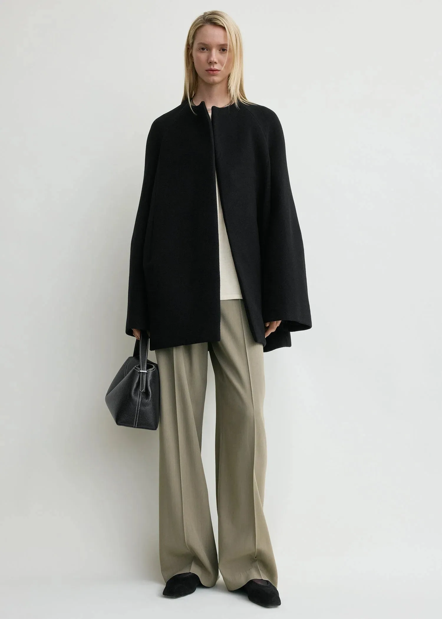 Bell-Sleeve Jacket in Black Everyday Look