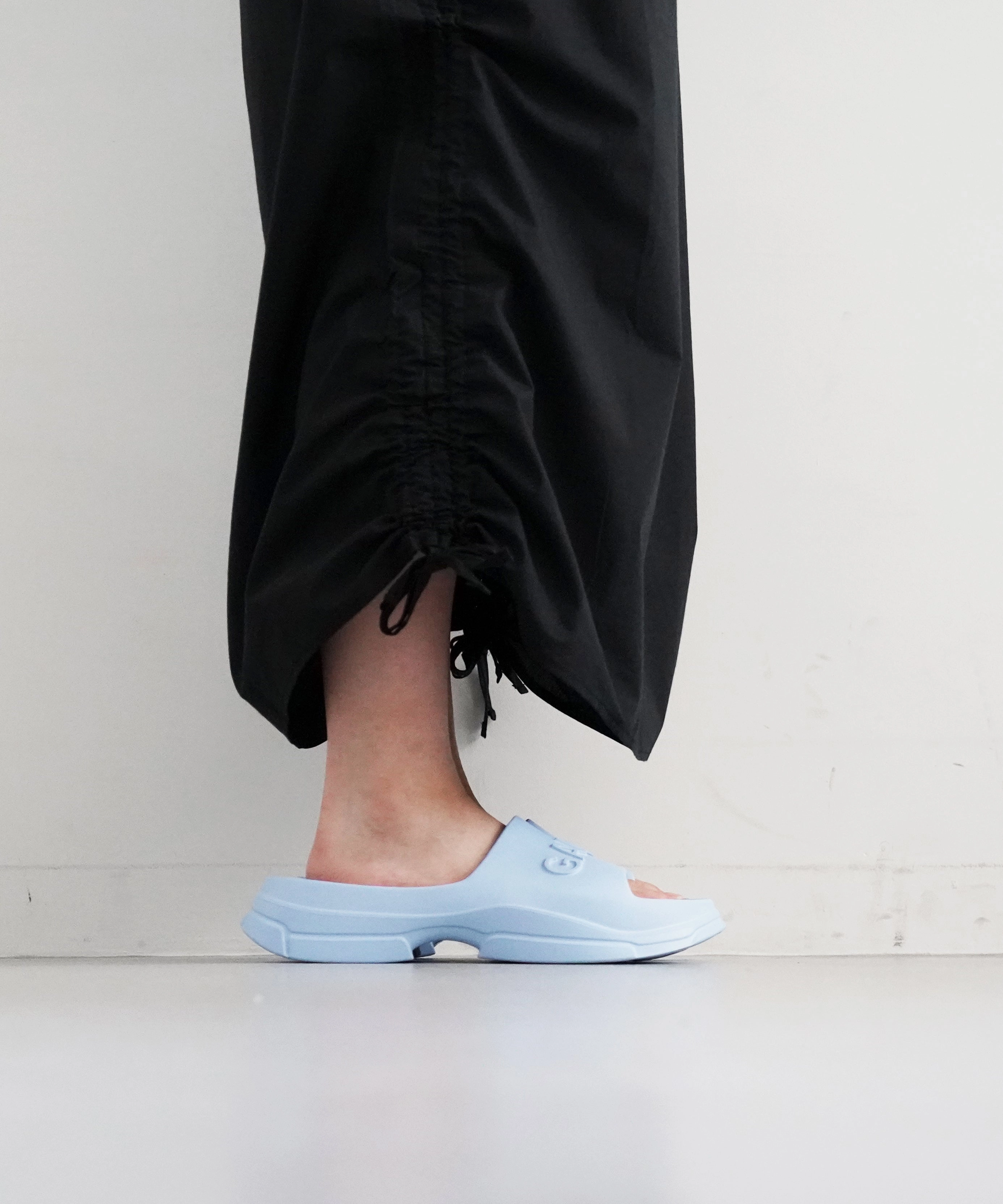 Insulated Cold Weather Commuter Walk Support GANNI Light weight pool slide "BABY BLUE"