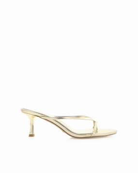 Luxe Evening Heels Pointed Pumps GILLIE - GOLD METALLIC