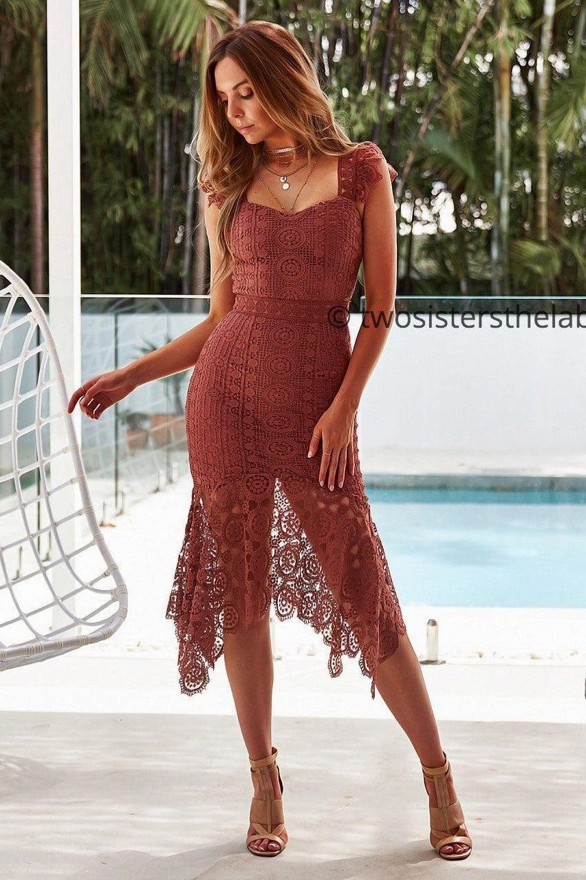 Giselle Dress - Mauve Bold colors