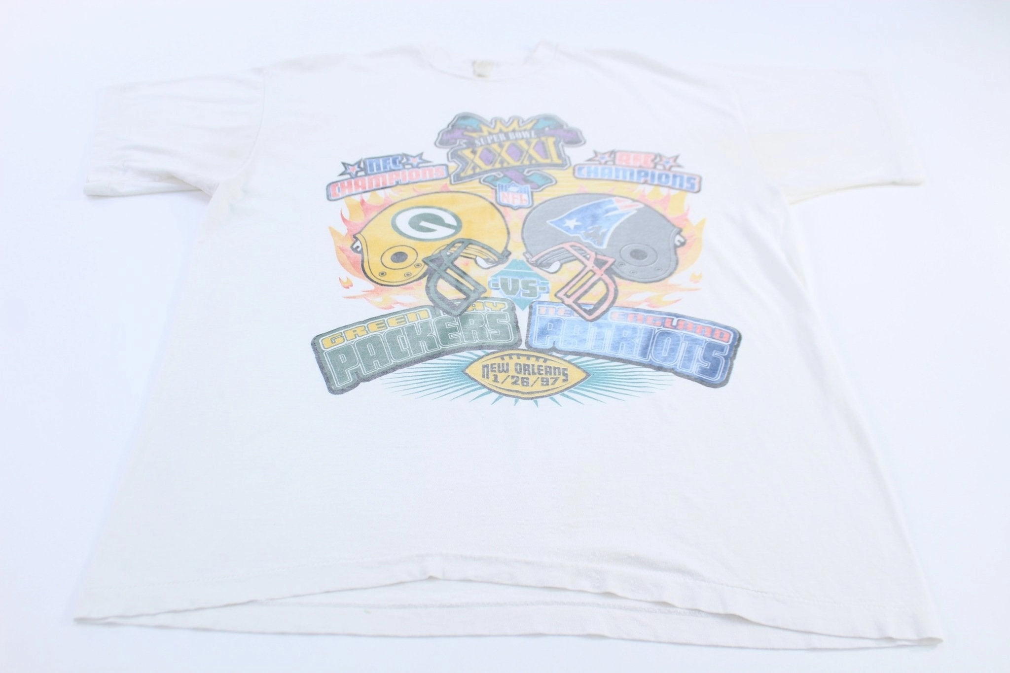 1997 Super Bowl XXXI Packers Vs Patriots T-shirt Simple Yet Cozy