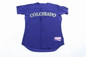 Majestic Embroidered Colorado Rockies Baseball Jersey Breeze Control