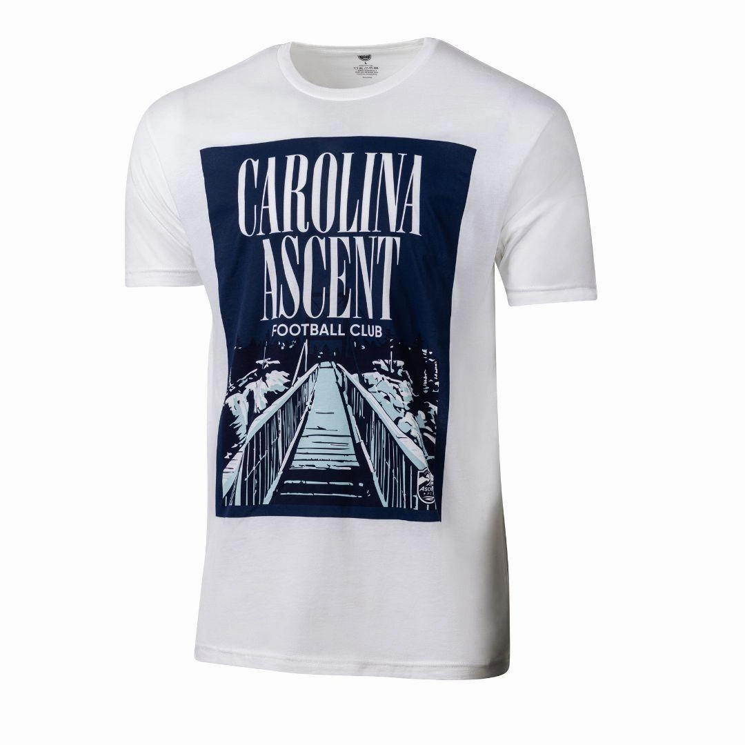 Grandfather Mountain Bridge (White) Adult Unisex Shirt Easy Care Material Micro Perforated Texture