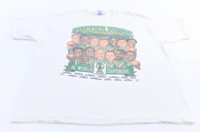 Easy Layering Vintage Boston Celtics 50th Year Anniversary Caricature Graphic T-Shirt