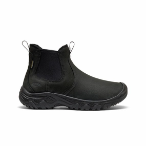Women's Greta II Waterproof Chelsea  |  Black/Black Torsion Control Plate Weatherproof Finish