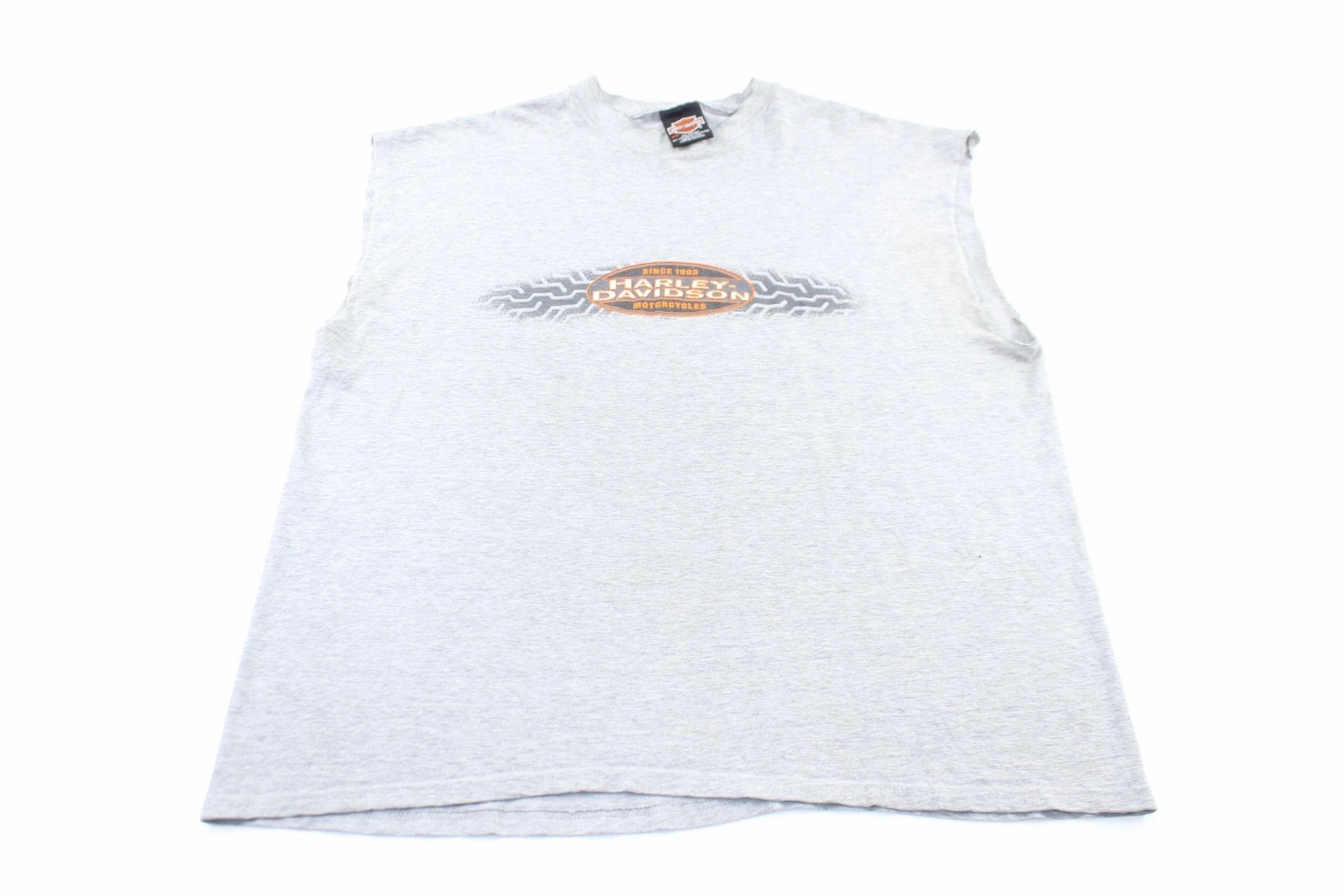 Thermal Insulation Layer Jacquard Knit 1998 Harley Davidson Motorcycles New Castle, Pennsylvania Tank Top
