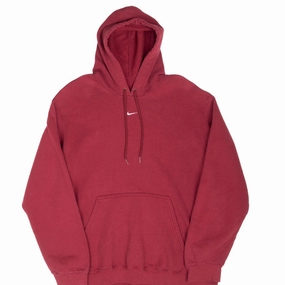 product date night charm factor VINTAGE NIKE CENTER SWOOSH TRAVIS SCOTT RED HOODIE SWEATSHIRT 2000S LARGE