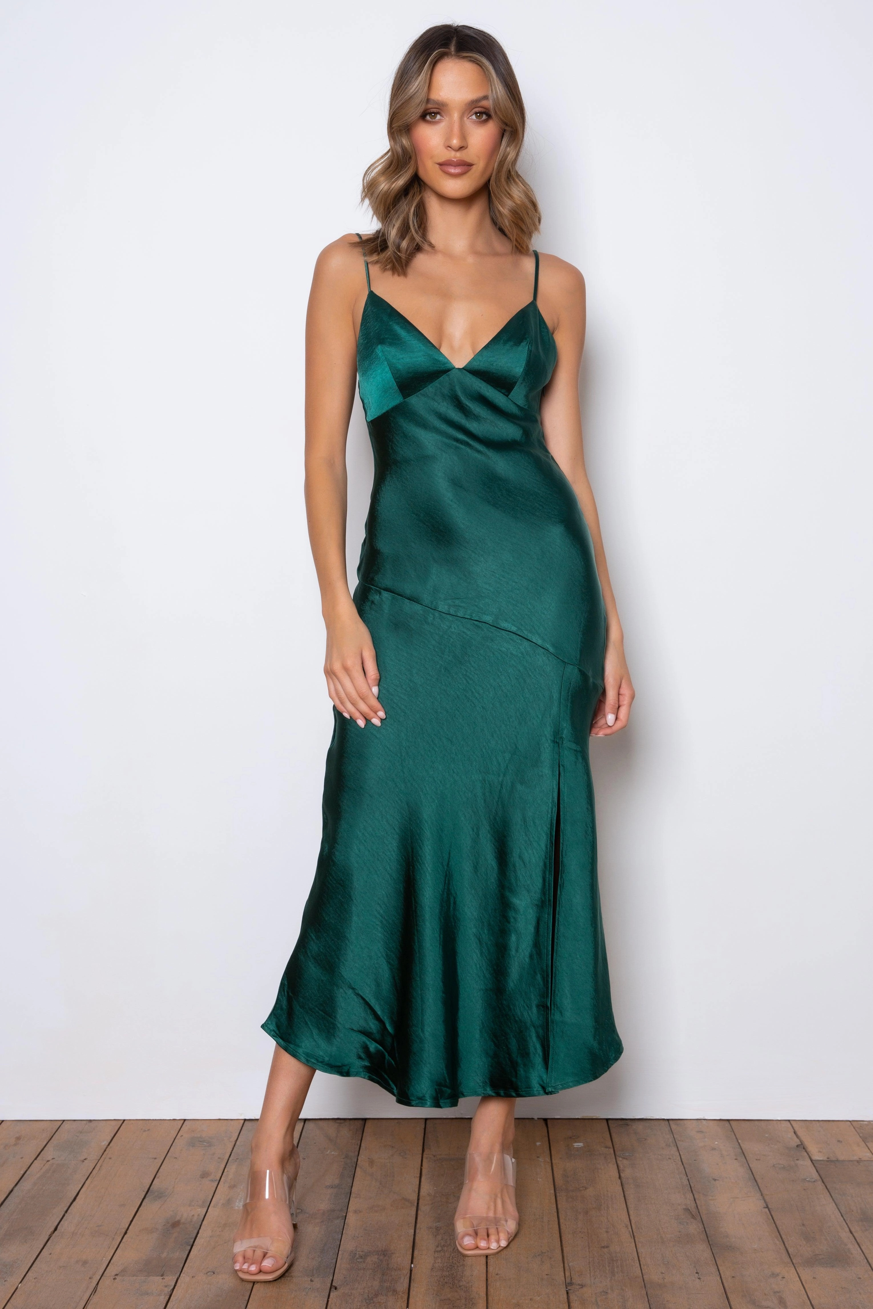 Zelda Dress - Emerald Green Breathable-Lining Body Ease