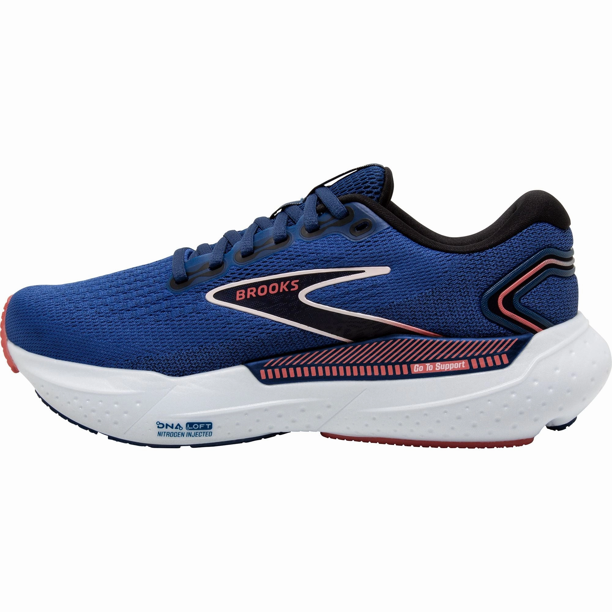 Breathable - panel Brooks Glycerin GTS 21 Womens Running Shoes - Blue