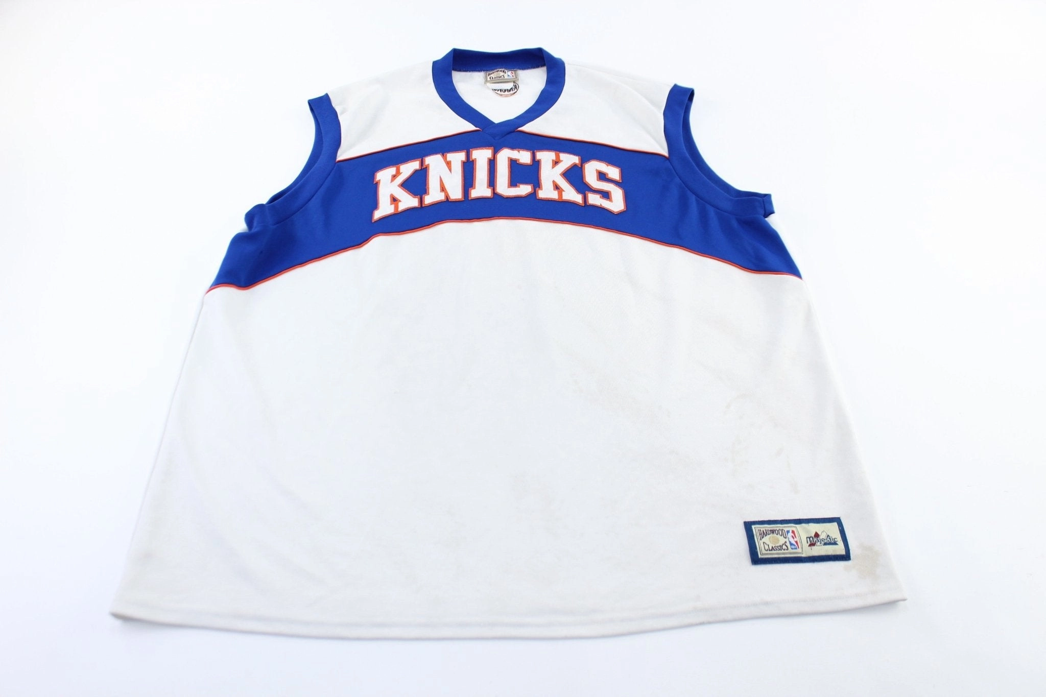 UV Protective Coating Eco Conscious Dye Process Hardwood Classics New York Knicks Basketball Jersey