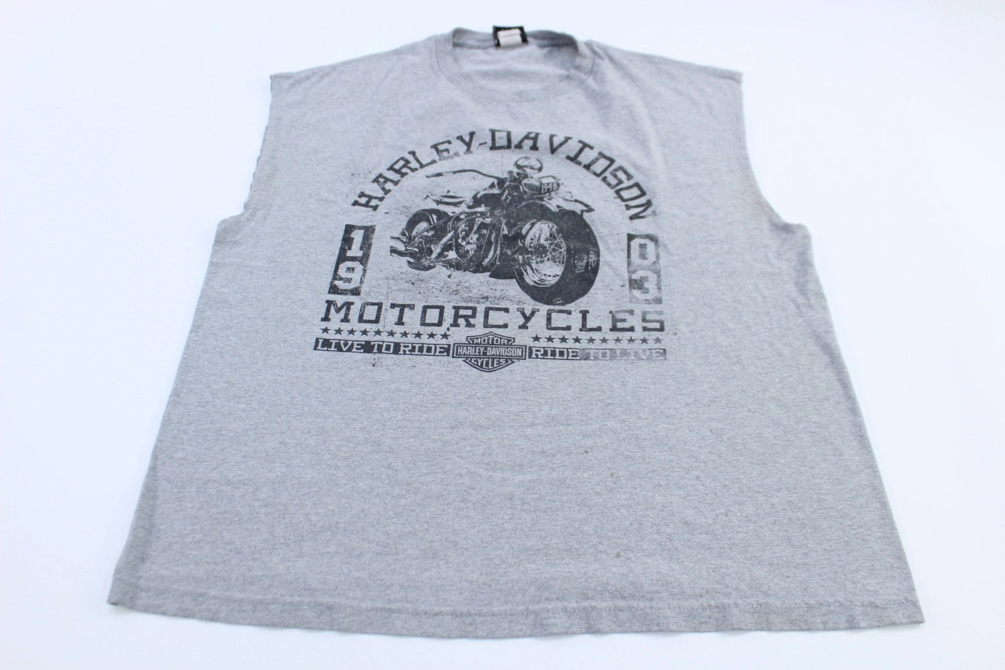 Modern Athletic Cut Harley Davidson Motorcycles Amarillo, Texas Tank Top