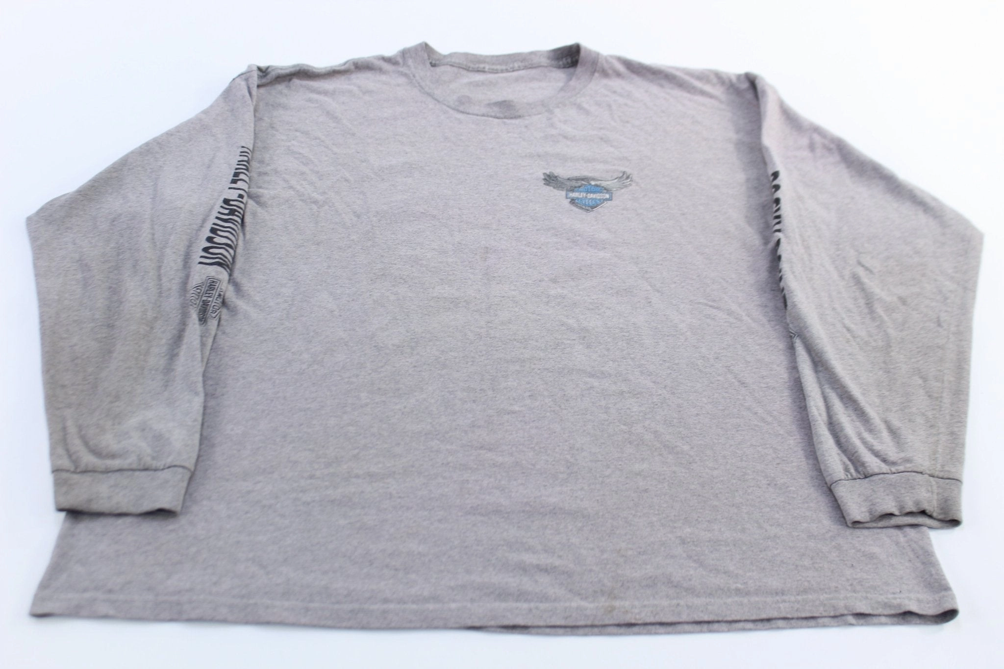 Weekend Comfort Wear Soft Cotton Feel Harley Davidson Motorcycles Sonora, Mexico Grey LS T-Shirt