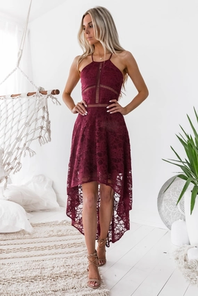 Mood Booster Hazel Dress - Burgundy