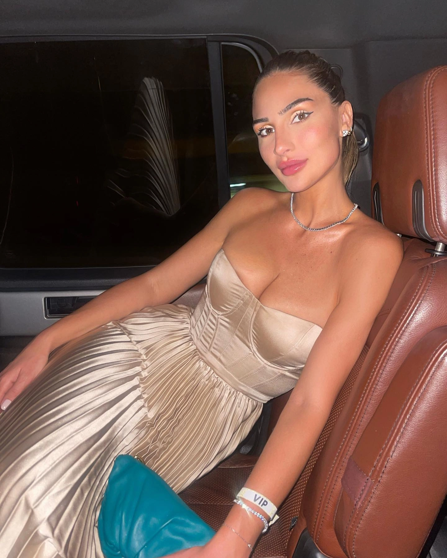 Durable-Fabric Holiday-Party Milan Dress - Champagne