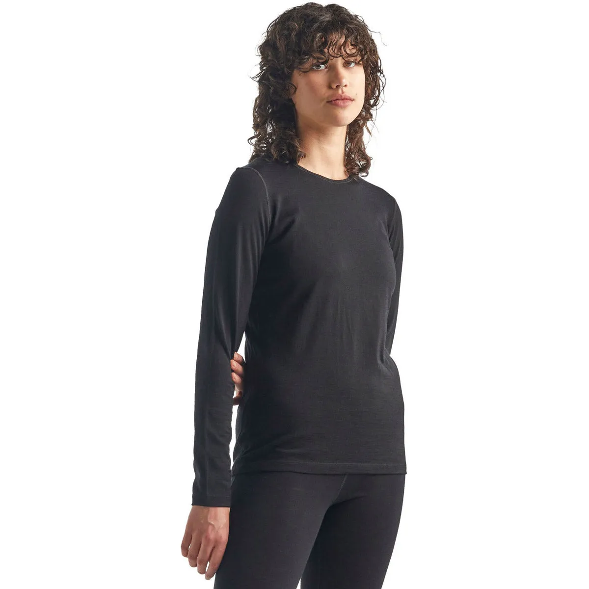 Women's Merino 200 Oasis Long Sleeve Crewe Thermal Top High Elasticity Fabric Moisture Management System