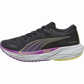 Dynamic Load Distribution breathable - upper shoes Puma Deviate Nitro 2 WTRepel Womens Running Shoes - Black