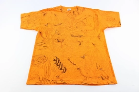 QuickDry Material 90's Panama Jack Animals All Over Print T-Shirt