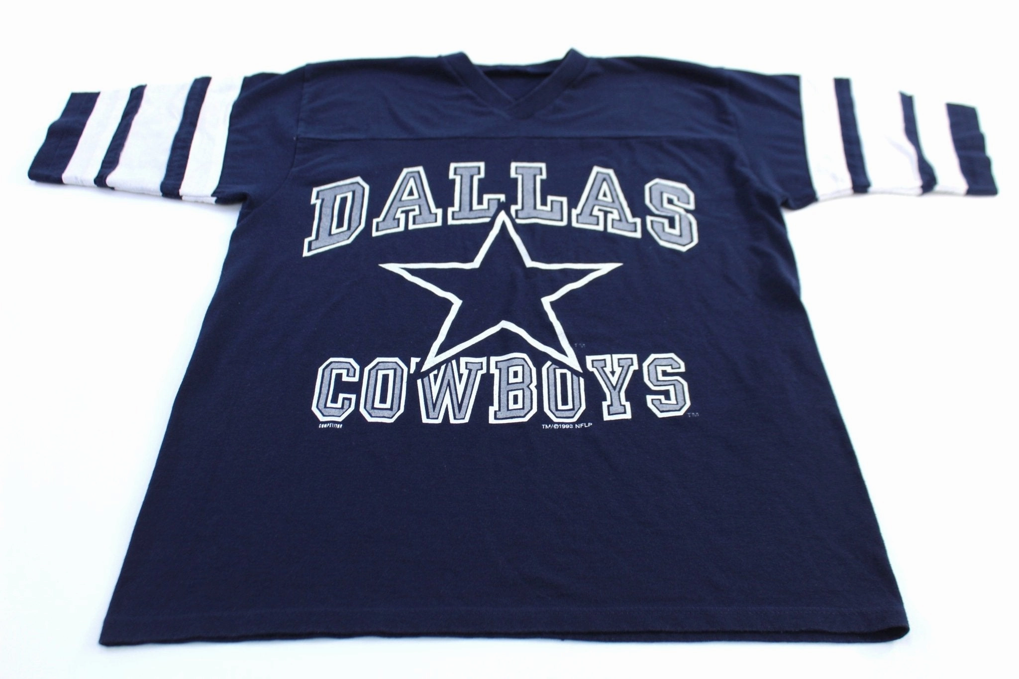1993 Dallas Cowboys Football Striped T-Shirt OekoTexCertified Cozy Wardrobe