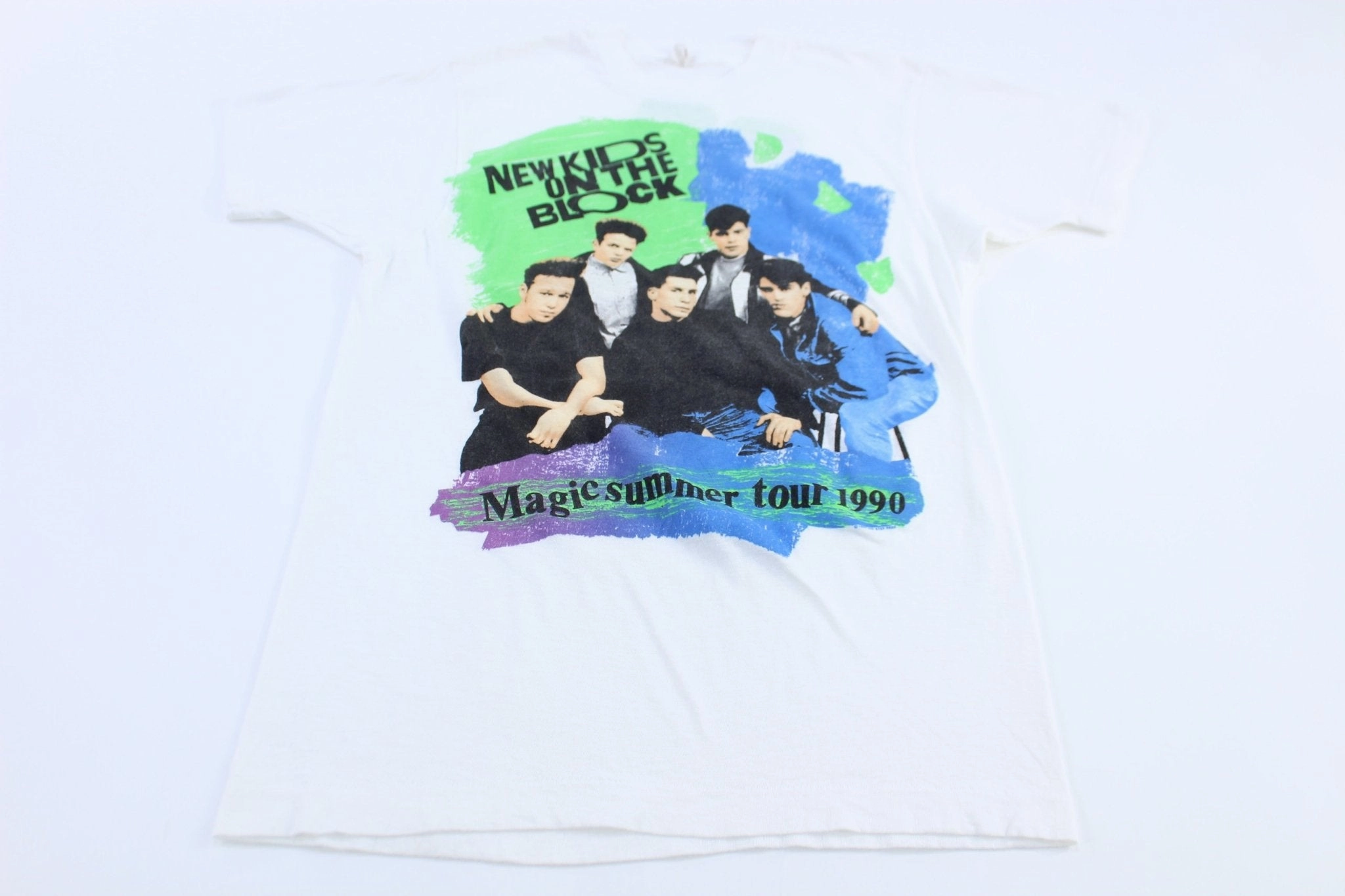 Circular Knit Construction Breathable Wear Fit 1990 New Kids On The Block Magic Summer Tour T-shirt