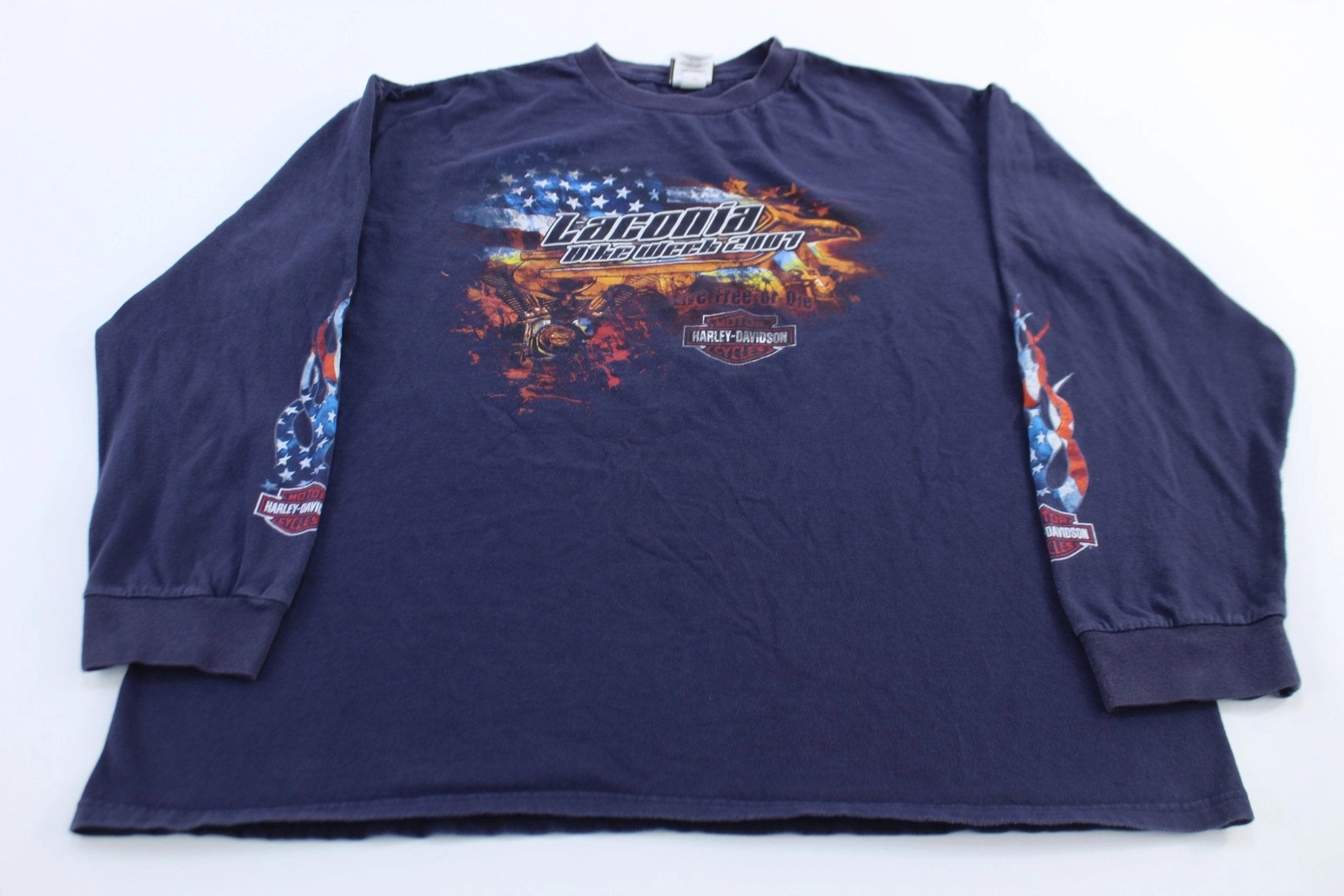 Harley Davidson Motorcycles Laconia, New Hampshire USA LS T-Shirt Personalized