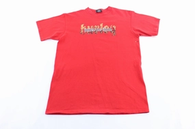 Casual Style DropShoulderDesign Y2K Hurley United We Stand T-Shirt