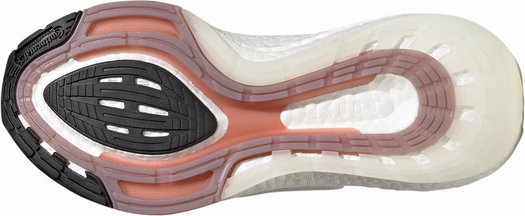 adidas Ultra Boost 22 Womens Running Shoes - White Foot Shaping Midsole Durable Abrasion Zones