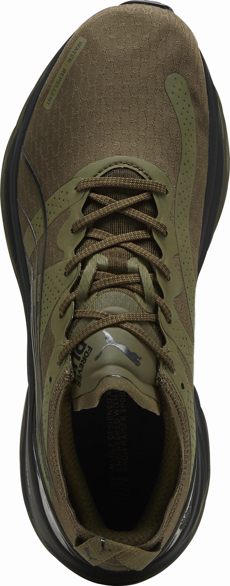 sprinting running choice Puma ForeverRun Nitro WTR Mens Running Shoes - Green