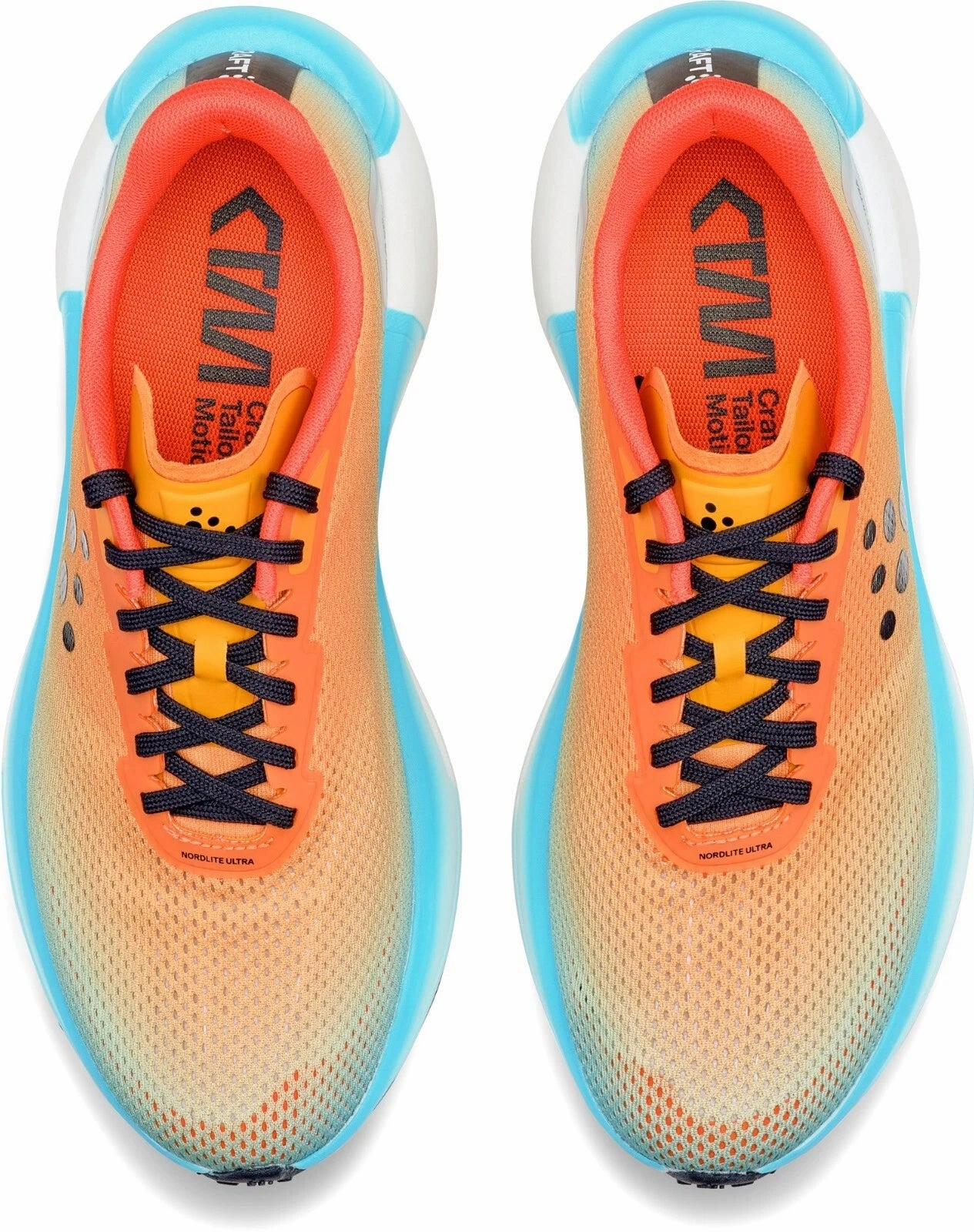 running in a basketball court area shoes Impact Foam Craft Nordlite Ultra Mens Running Shoes - Orange