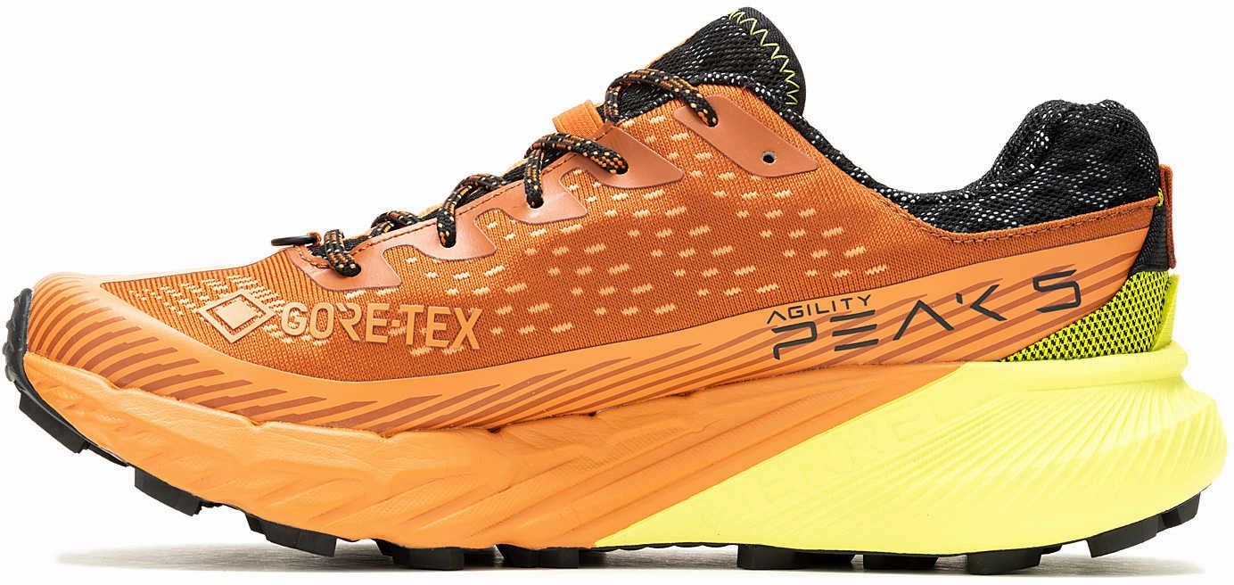 Merrell Agility Peak 5 GORE-TEX Mens Trail Running Shoes - Orange Adaptive Footbed Tech