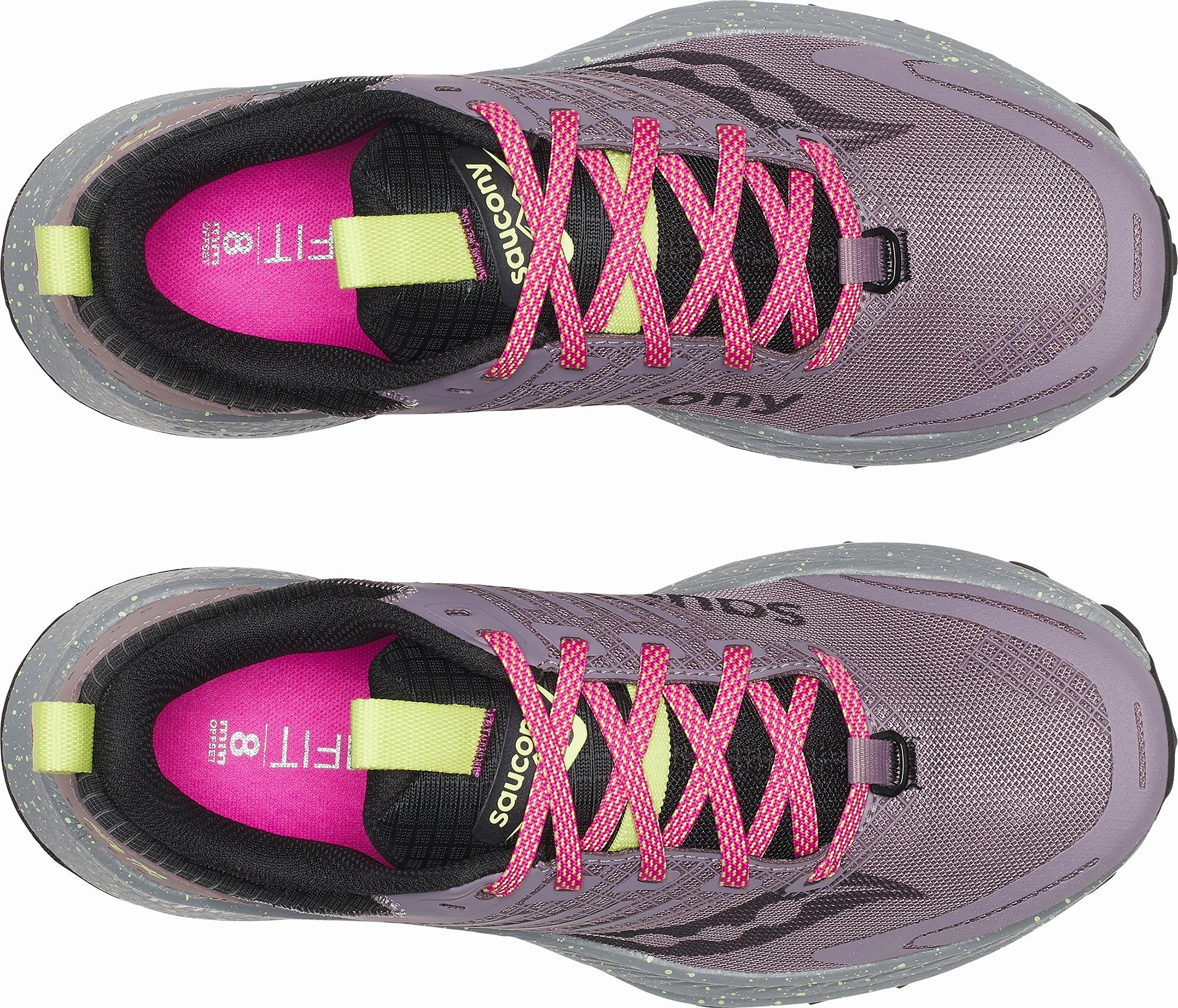Streamlined Saucony Ride TR2 Womens Trail Running Shoes - Purple