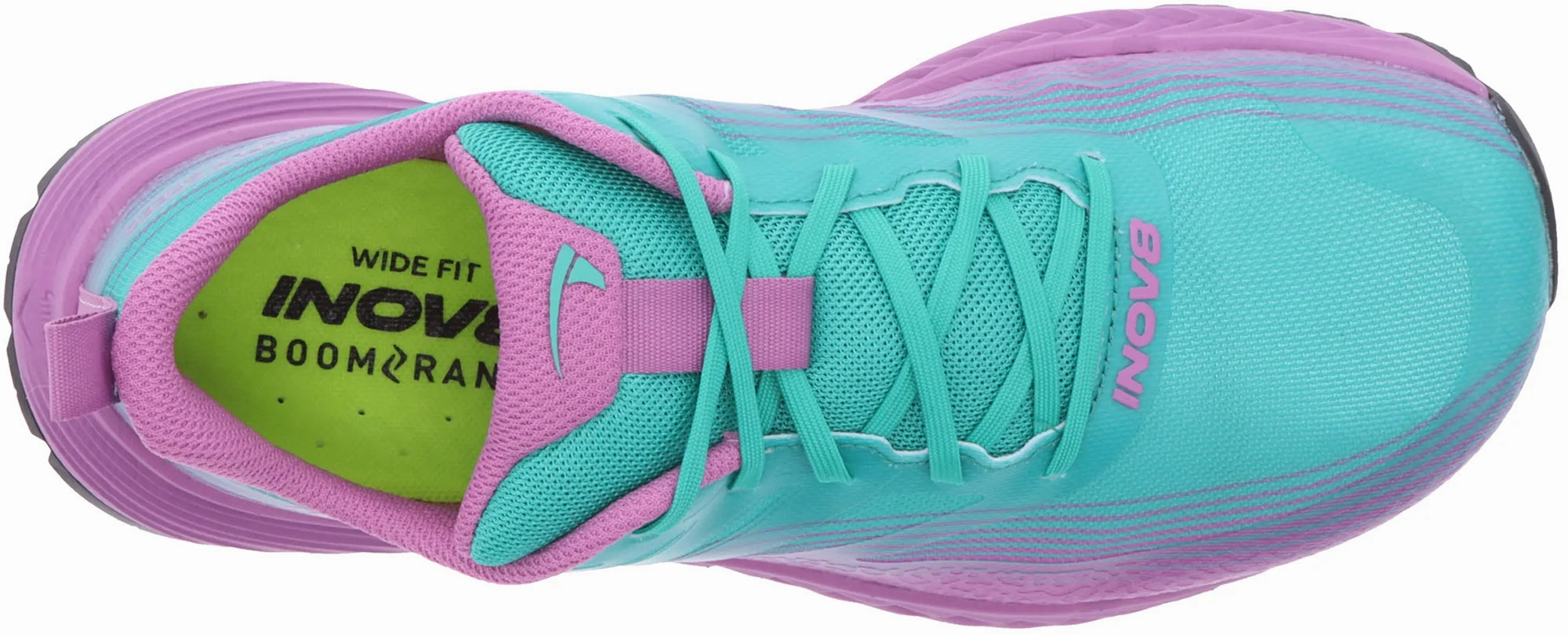 Inov8 TrailFly Speed WIDE FIT Womens Trail Running Shoes - Blue Non Restrictive Footbed quick - dry running shoes