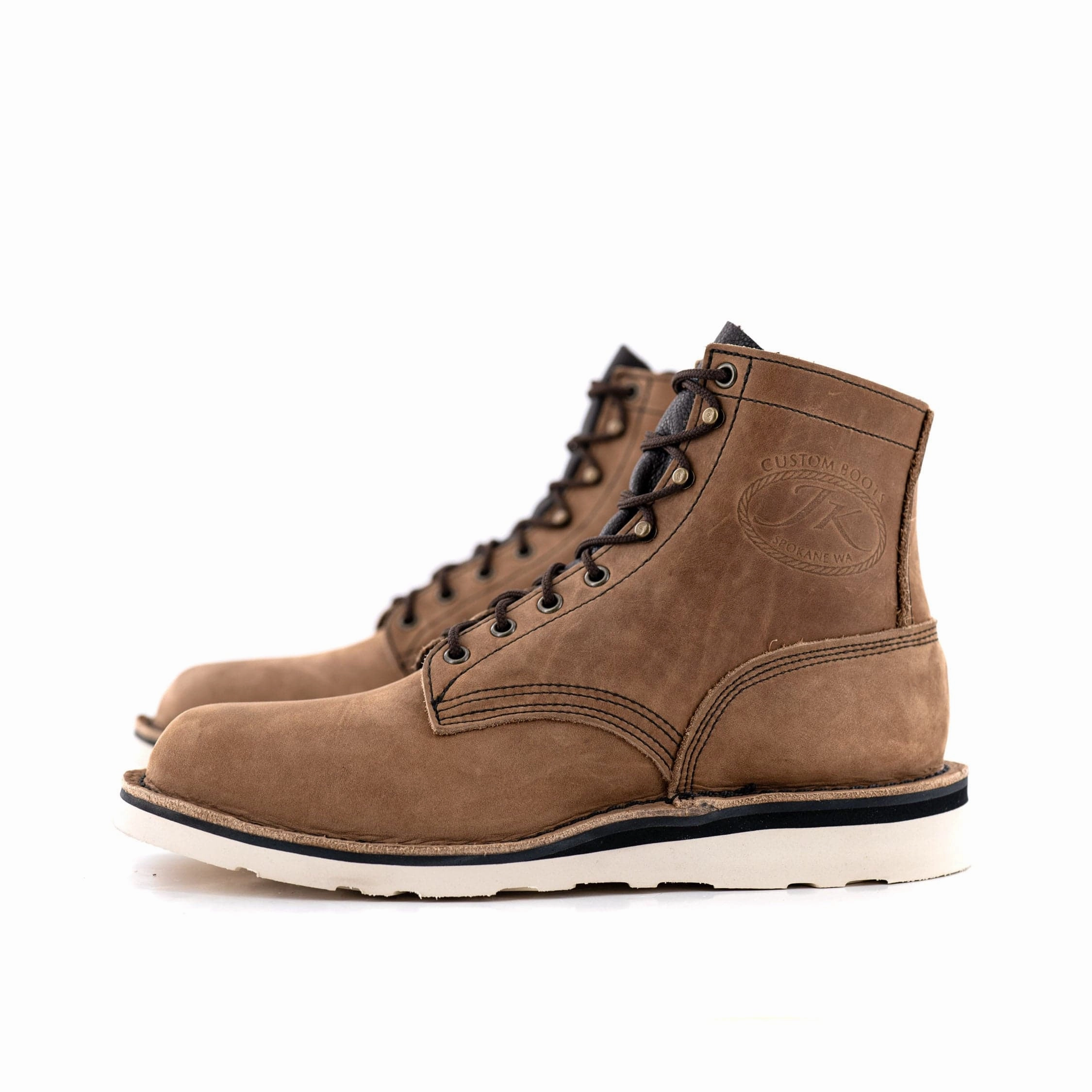 Lace-Up Closure Long Hike 300 (Safety Toe) - Brown