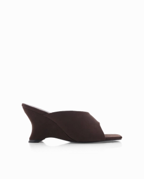 ISELLE - DARK CACAO SUEDE Smart Office Shoes