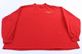 Kansas City Chiefs Football Embroidered Red LS T-Shirt Simple Look Award-winning