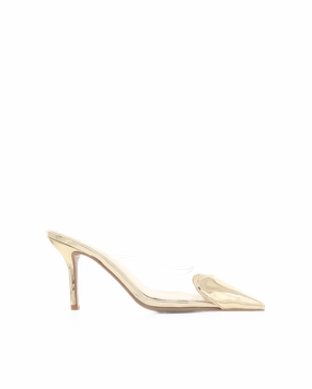 Slip Resistant Sole KARESS - GOLD CHROME-CLEAR