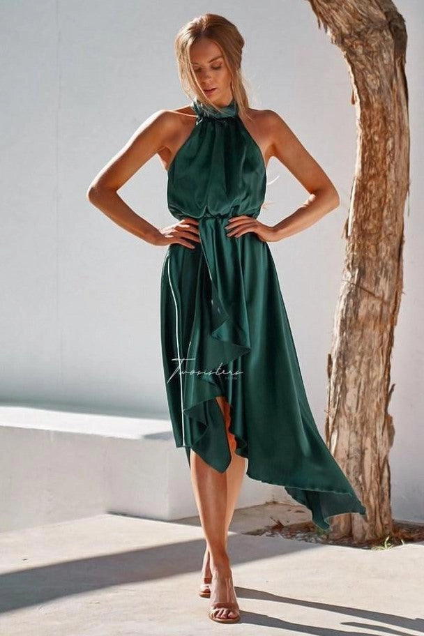 Kathleen Dress - Emerald Green Versatile Design