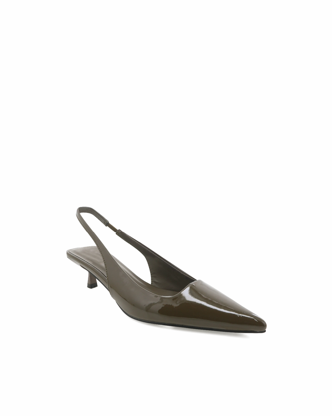 VILJA - OLIVE PATENT Soft Texture Comfortable Upper