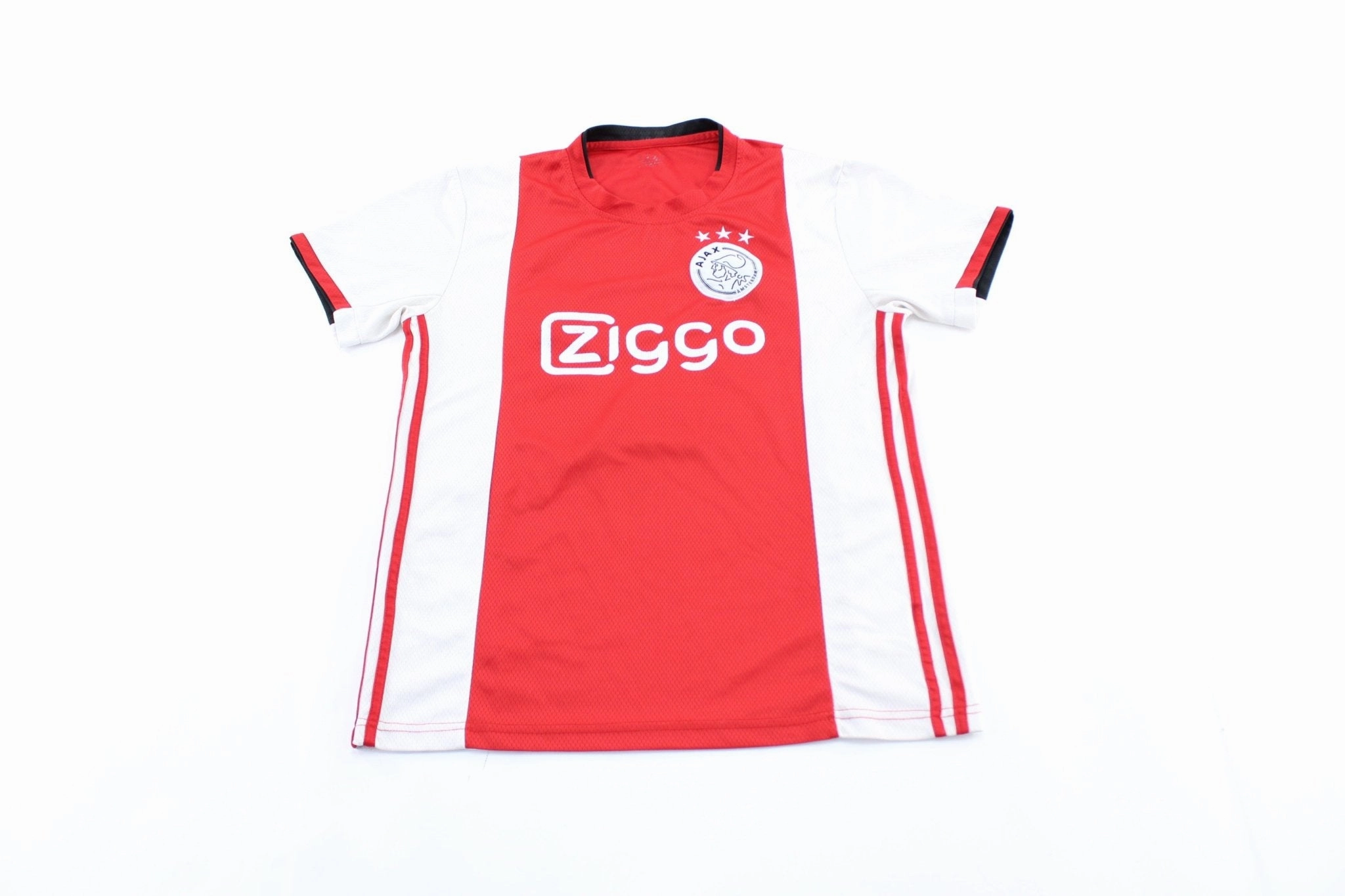 Ultra lightweight Sweat Control Ajax Amsterdam Embroidered Logo Red & White #13 Soccer Jersey