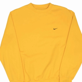 VINTAGE NIKE CLASSIC SWOOSH YELLOW SWEATSHIRT 2000S SIZE LARGE Fashionable Vibes