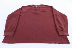 Fashion-Forward hypoallergenic material Harley Davidson Motorcycles Embroidered Thermal LS T-shirt