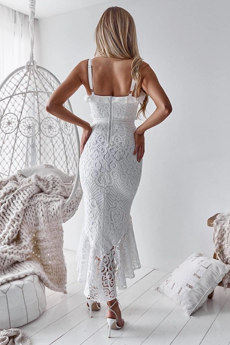 Versatile Cut Leanne Dress - White