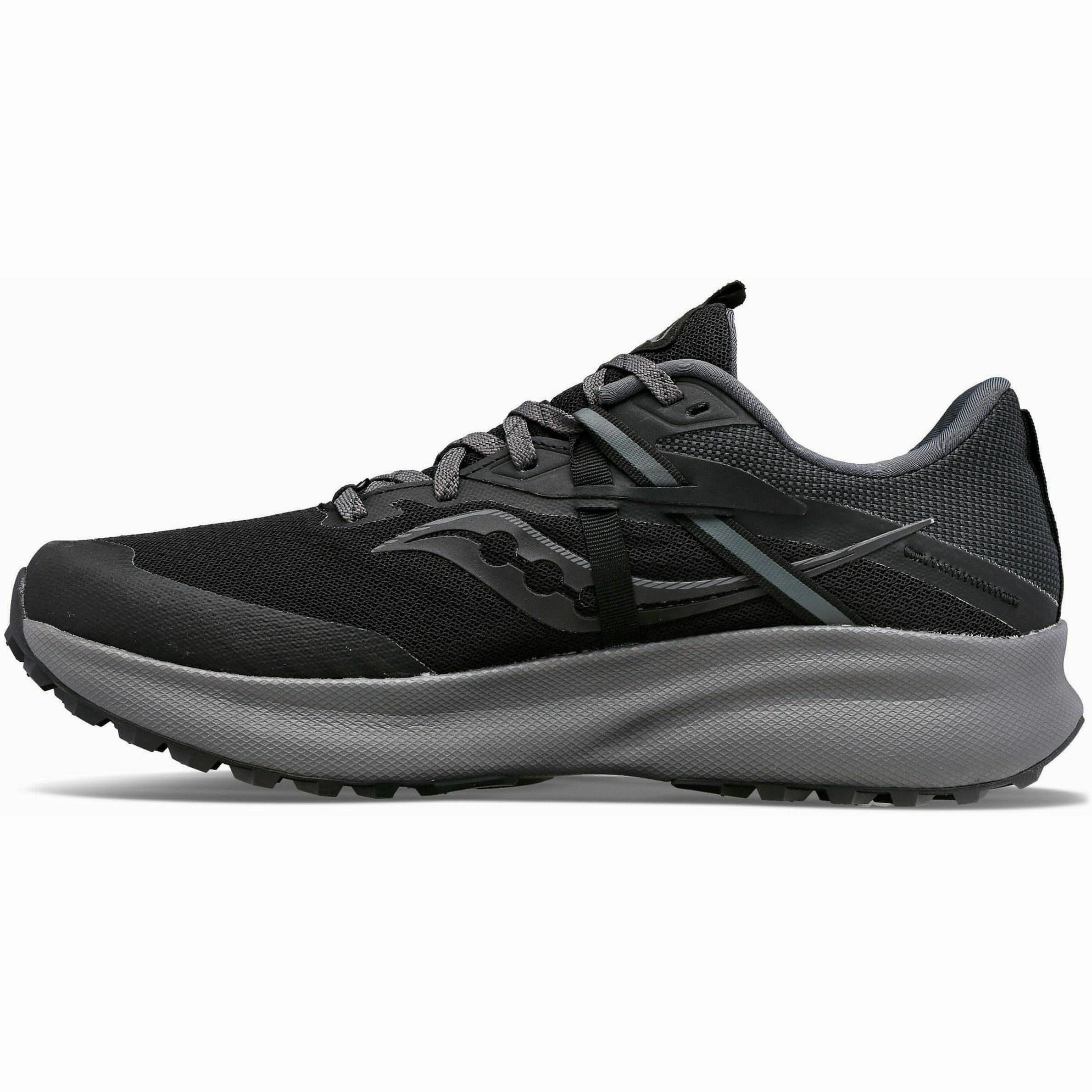 rechargeable Saucony Ride 15 TR GORE-TEX Mens Trail Running Shoes - Black