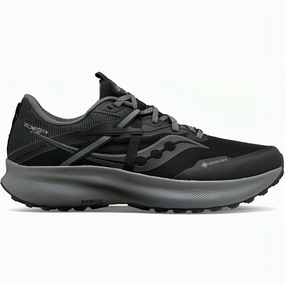 Saucony Ride 15 TR GORE-TEX Mens Trail Running Shoes - Black moisture - wicking feature Anti Static Design