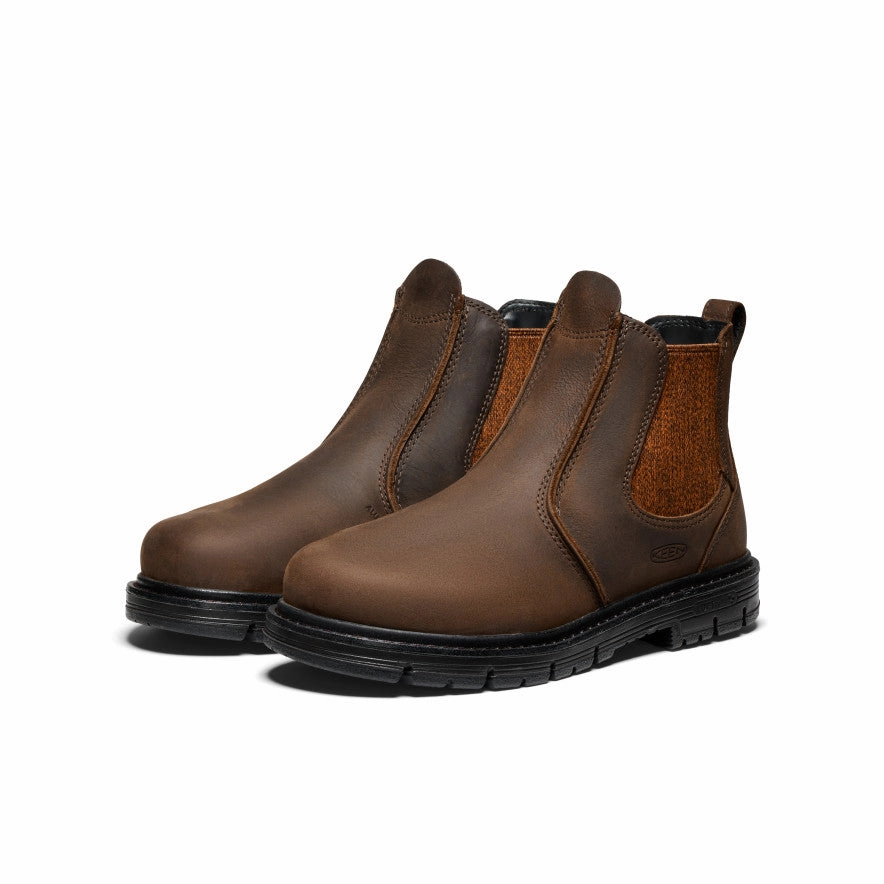 Women's San Jose Chelsea 90?? Heel Boot (Aluminum Toe)  |  Cascade Brown/Black Chill Walk Fit